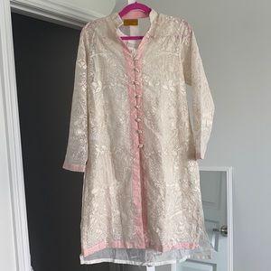 Sana safinaz Kurta and sleeveless slip